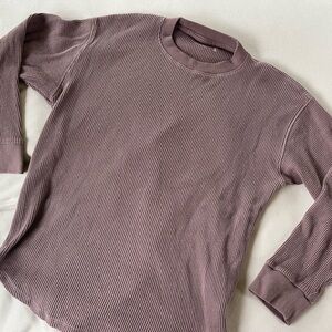 ABERCROMBIE waffle knit thermal